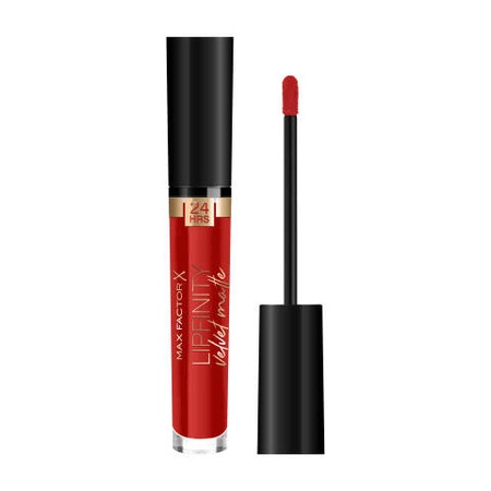 MAX FACTOR Lipfinity Velvet Matte pomadka w płynie 025 Red Luxury 3,5g 