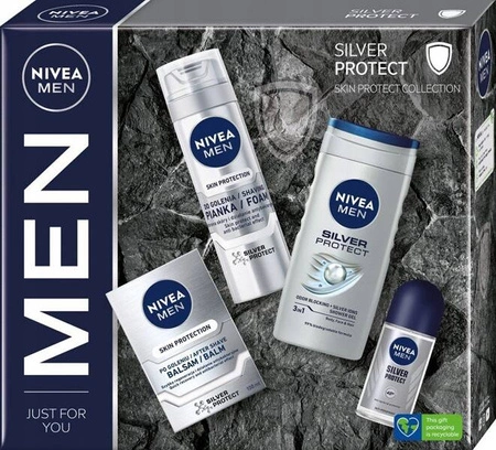 NIVEA MEN Silver Protect zestaw 