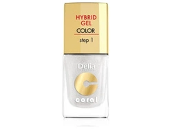 DELIA Coral Hybrid Gel hybrydowy lakier do paznokci 32 Biały Perłowy 11ml