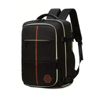 ECARLA plecak podróżny, kabinowy, wodoodporny z USB Czarny PL179