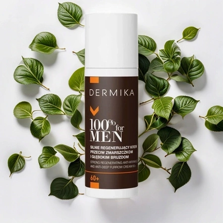DERMIKA 100% For Men krem do twarzy przeciw zmarszczkom i bruzdom 60+ 50ml