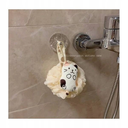 ECARLA myjka gąbka do mycia ciała na mokro 15cm Kremowa GB15K