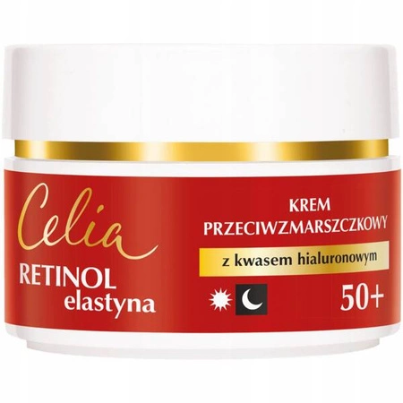 CELIA Retinol Elastyna zestaw do twarzy 50+ (krem 50ml + krem pod oczy 15ml)