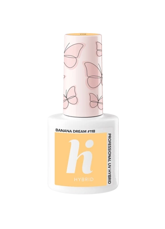 HI HYBRID Lakier hybrydowy Butterflies 118 Banana Dream 5ml