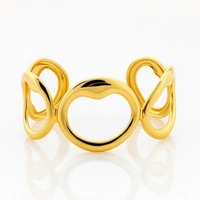 ECARLA bransoletka na rękę ze stali chirurgicznej pozłacanej BST1579