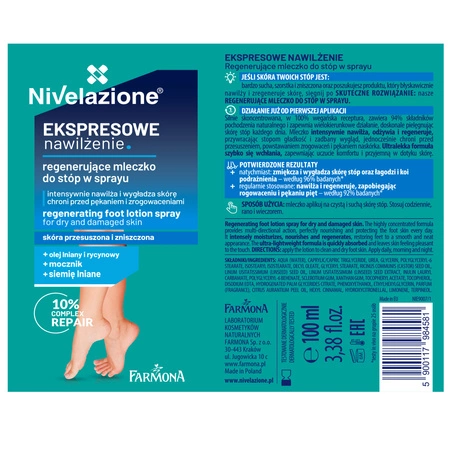 FARMONA Nivelazione regenerujące mleczko do stóp w sprayu 100ml