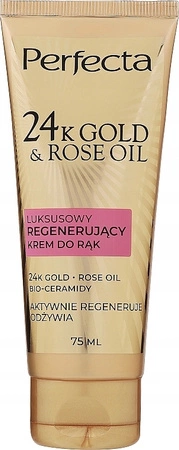 DAX PERFECTA 24k Gold & Rose Oil krem do rąk regenerujący 75ml