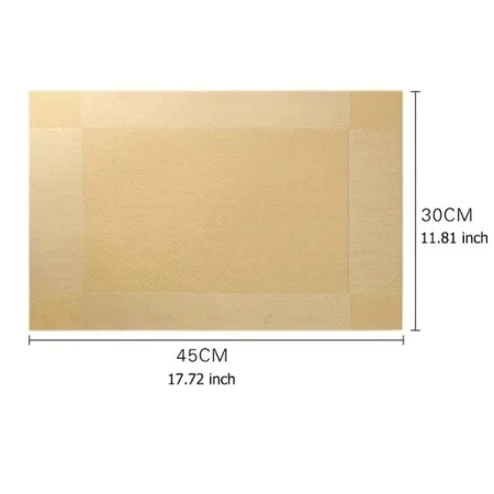 ECARLA podkładka na stół prostokątna Szara 45x30cm MP23