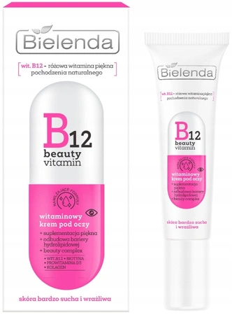 BIELENDA B12 Beauty Vitamin witaminowy krem pod oczy 15ml
