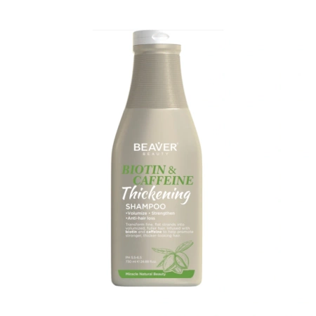 BEAVER Biotin & Caffeine szampon do włosów wzmacniający Thickening 730ml 