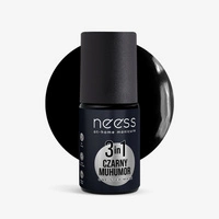 NEESS One Step Mani lakier hybrydowy 3w1 Czarny Muhumur 4ml