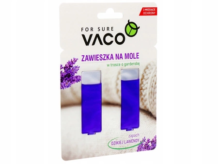 VACO zawieszka na mole odzieżowe zapach Dzikiej Lawendy 2x4,5ml