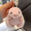 ECARLA brelok do kluczy puchaty Króliczek Różowy BRL340R 