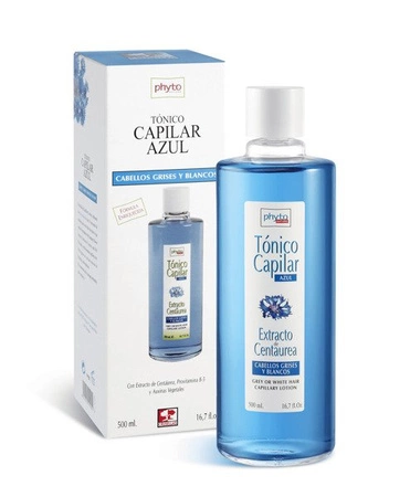 PHYTO NATURE rewitalizujący tonik do włosów jasnych i siwych z wyciągiem z bławatka 500ml