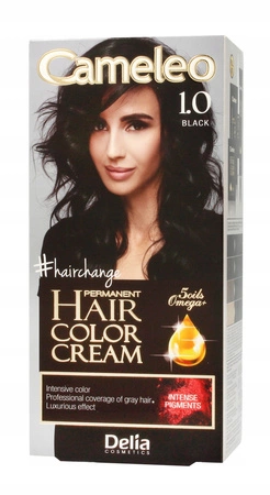 DELIA Cameleo farba do włosów permanentna 1.0 Black Omega+