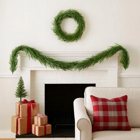 ECARLA girlanda świąteczna długa zielona sosna 180cm WSN32