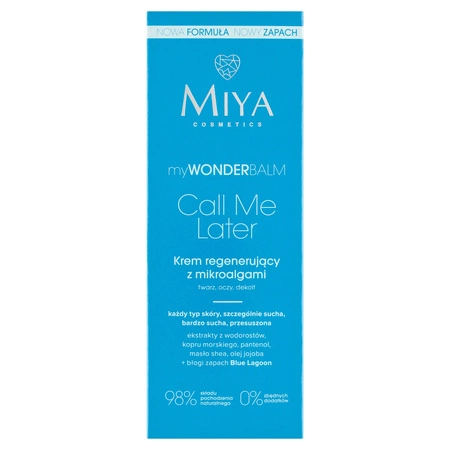 MIYA Mywonderbalm krem do twarzy regenerujący z mikroalgami Call Me Later 75ml