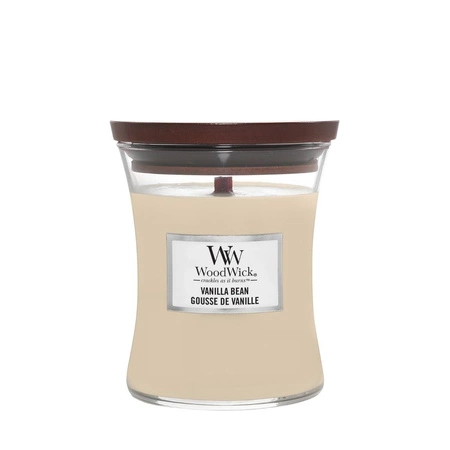WOODWICK PlusWick średnia świeca w słoiku VANILLA BEAN 275g