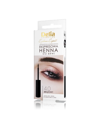 DELIA Eyebrow Expert Ekspresowa henna do brwi 4.0 Brązowa 6ml