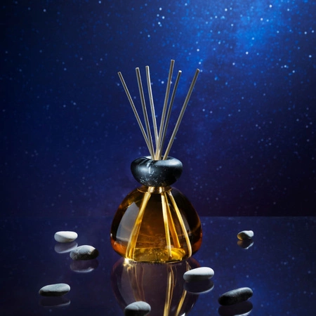 MILLEFIORI MILANO Air Design dyfuzor zapachowy Marble Glass Transparentny z Czarnym