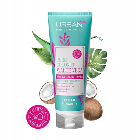 URBAN CARE Pure Coconut & Aloe Vera odżywka do włosów farbowanych 250ml