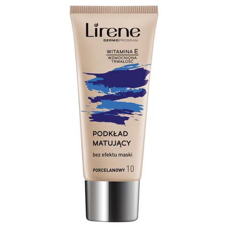 LIRENE Nature Matt fluid matujący 10 Porcelanowy 30ml