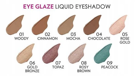 GOLDEN ROSE Eye Glaze Liquid Eyeshadow cień w płynie 10 Quartz 3,5g