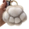 ECARLA brelok do kluczy puchaty Łapka Króliczka Beżowa BRL341 