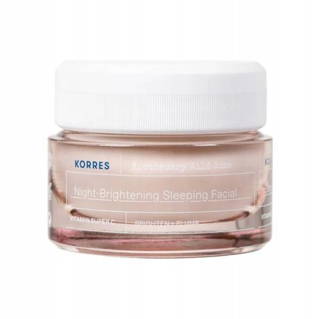 KORRES Apothecary Wild Rose krem maska na noc 40ml + KOSMETYCZKA