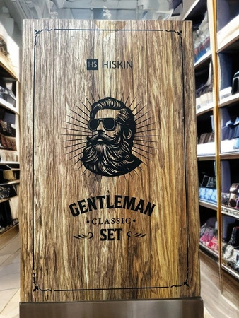 HISKIN Men Gentleman zestaw kosmetyczny 6-elementowy w skrzyni