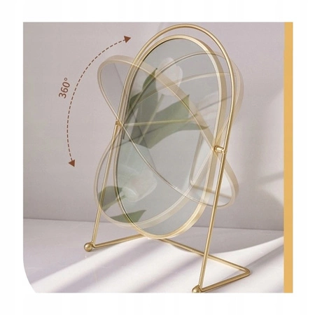 ECARLA lusterko kosmetyczne stojące, jednostronne wysokość 27cm L21