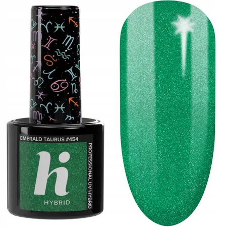 HI HYBRID Zodiac lakier hybrydowy 454 Emerald Taurus 5ml