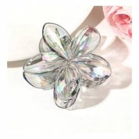 ECARLA spinka-klamra do włosów kwiat Moana opalizująca Szara SP317SZ