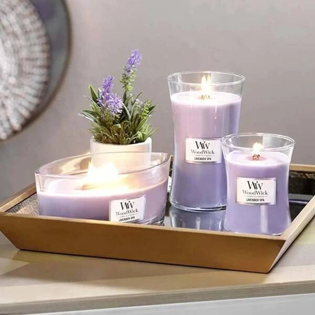 WOODWICK PlusWick duża świeca w słoiku LAVENDER SPA 609,5g
