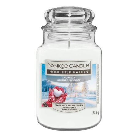 YANKEE CANDLE Home Inspiration Duża świeca w słoiku SNOW DAY 538g
