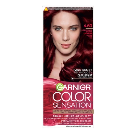 GARNIER Color Sensation krem do włosów 4.60 Intensywna Ciemna Czerwień