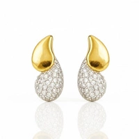 ECARLA kolczyki ze stali szlachetnej platerowanej 14k złotem KST3447