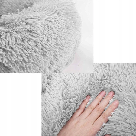 ECARLA legowisko dla psa szare 100cm Futrzak KOT05