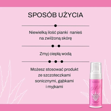 SYLVECO Aloesove Pink pianka do mycia twarzy 150ml