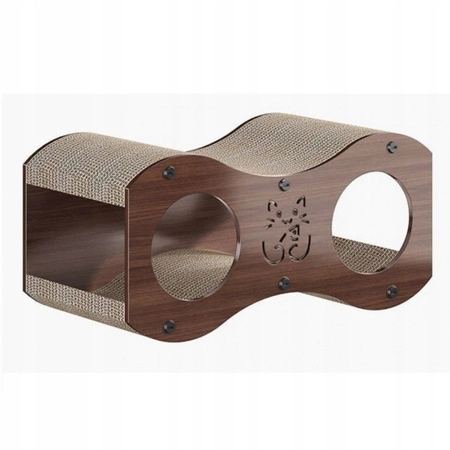 ECARLA drapak dla kota legowisko drewniano jutowe 47x22x23cm KOT24