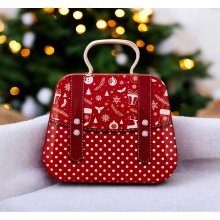 ECARLA mini pojemniczek z uchwytem na cukierki 7x5,5cm Święta KSN164