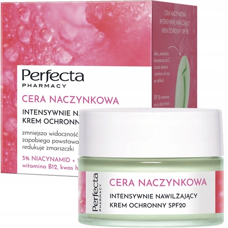 DAX Perfecta Cera Naczynkowa krem intensywnie nawilżający SPF 20 50ml