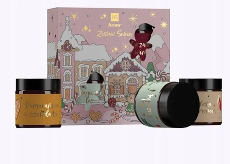 HISKIN zestaw świec sojowych 4x100ml Pink Set