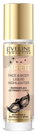 EVELINE Variete rozświetlacz w płynie do twarzy 01 30ml