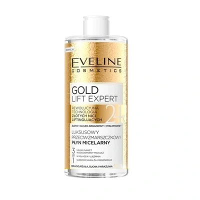 EVELINE 24K Gold luksusowy płyn micelarny przeciwzmarszczkowy 500ml