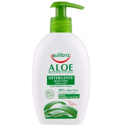 EQUILIBRA Aloesowy żel oczyszczający do twarzy i rąk 300ml