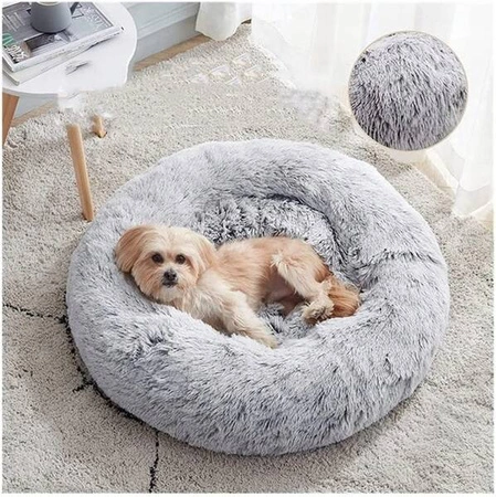 ECARLA legowisko dla psa szare 100cm Futrzak KOT05