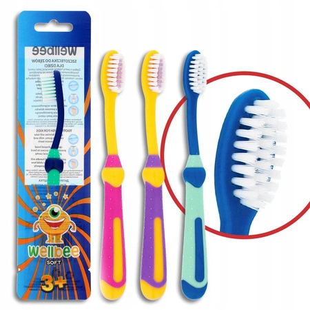WELLBEE Kids 3+ szczoteczka do zębów Soft 1szt.