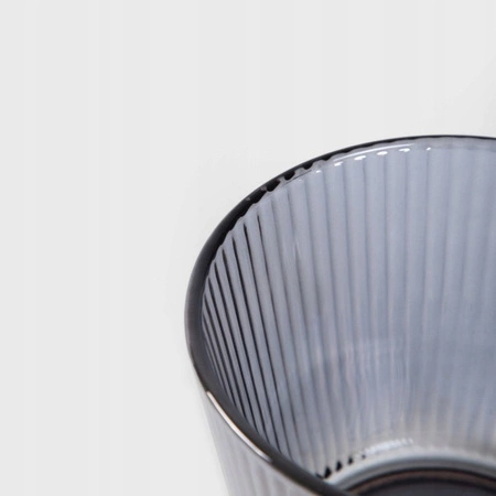 ECARLA filiżanka ryflowana duża 380ml Grafit SZK177