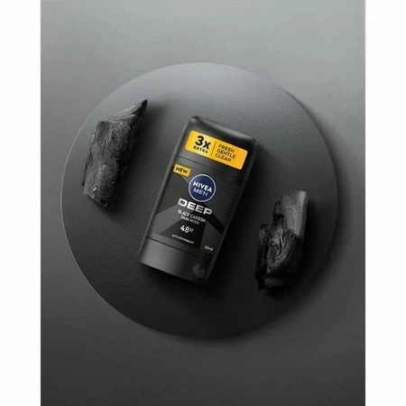 NIVEA Men dezodorant antyperspirant w sztyfcie 72h Deep Black Carbon 50ml